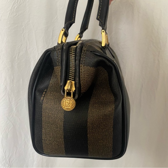 FENDI Vintage Pequin Boston Bag - Picture 3 of 16